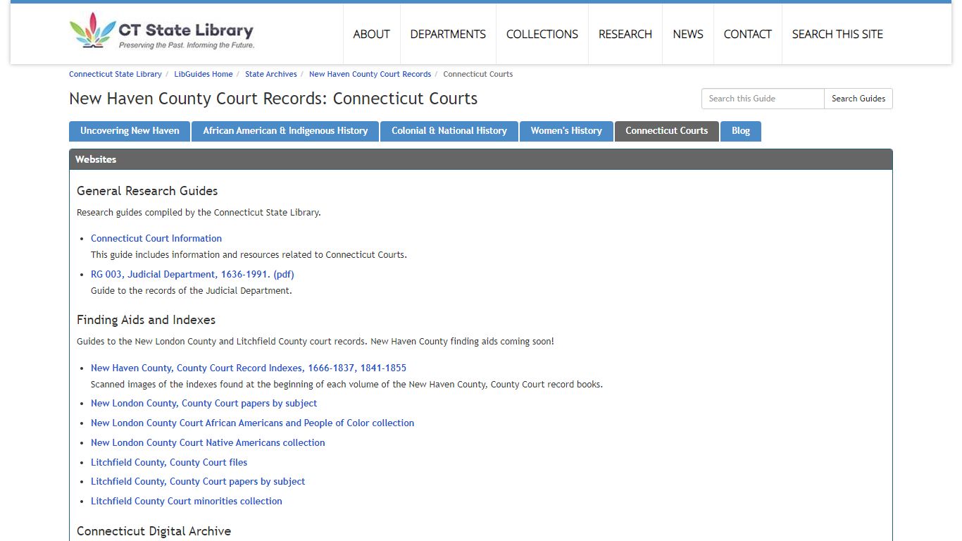 New Haven County Court Records: Connecticut Courts